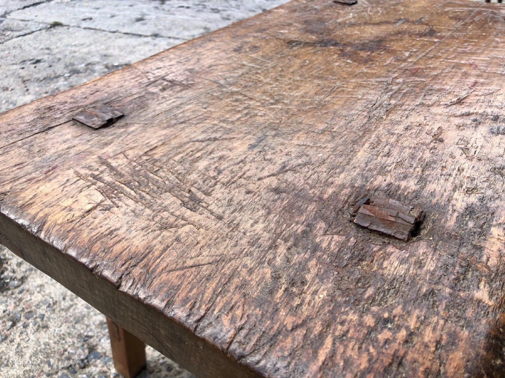 Primitive Slab Top Pig Table View XX