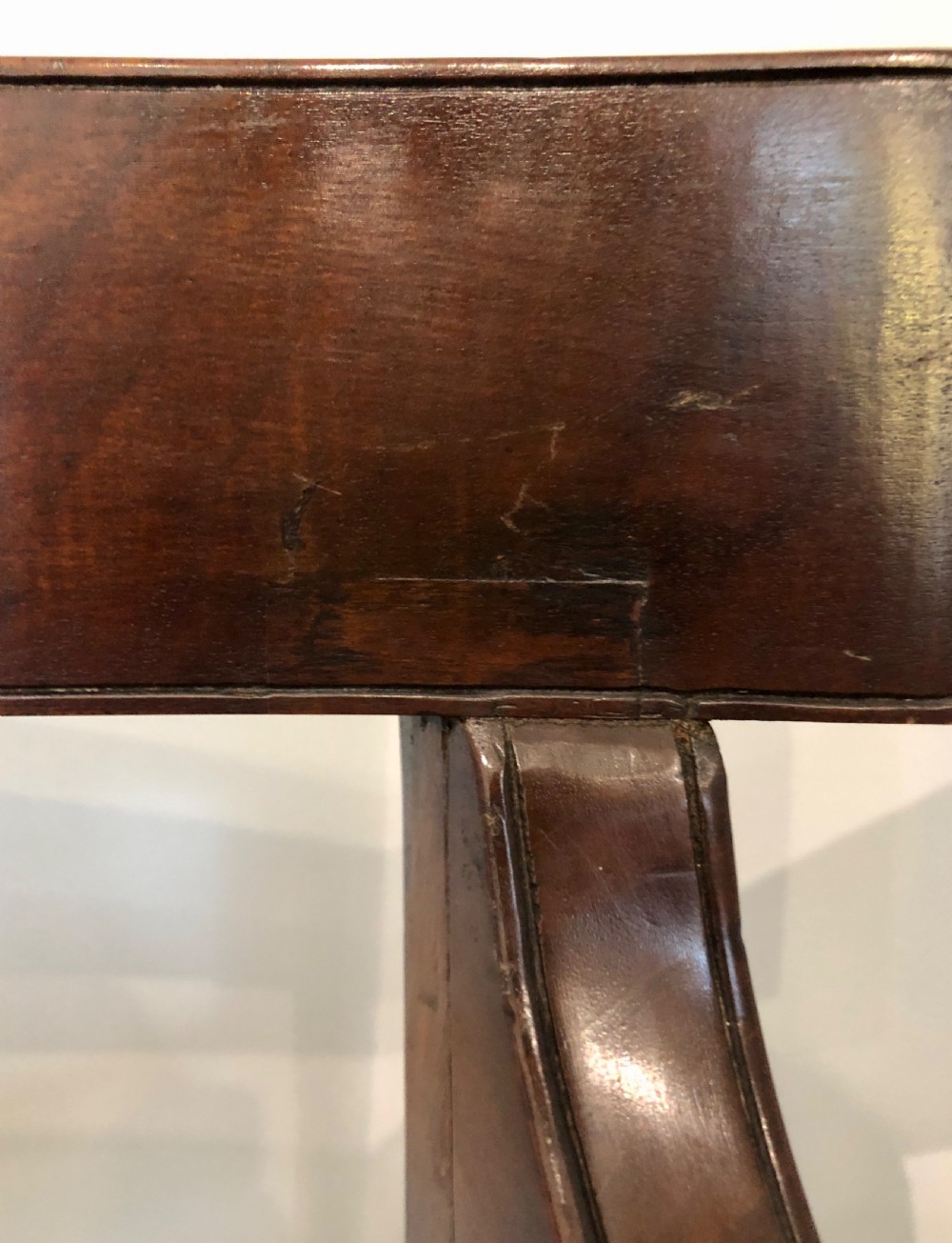 Antique Georgian Mahogany Carver Chair with Scroll Arms View IX