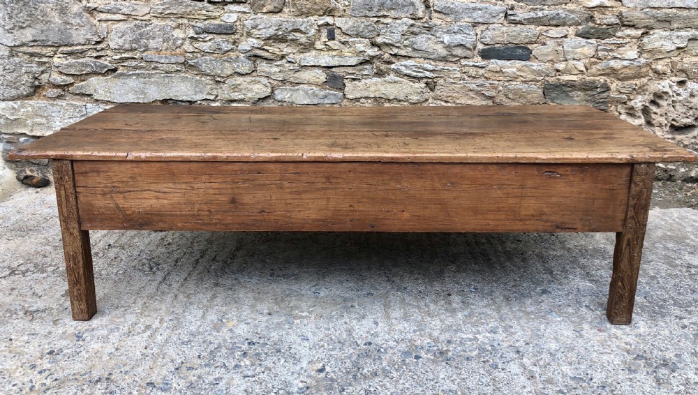 Large Antique 18th Century Oak Farmhouse Coffee Table  View XIV