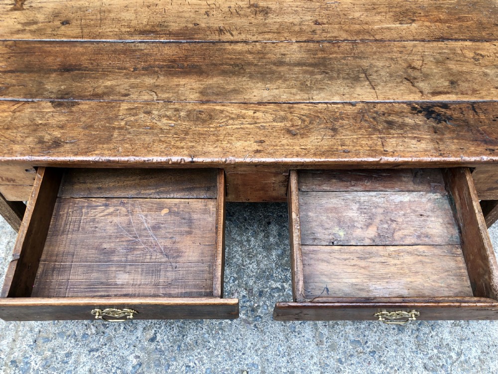 Large Antique 18th Century Oak Farmhouse Coffee Table  View XVIII