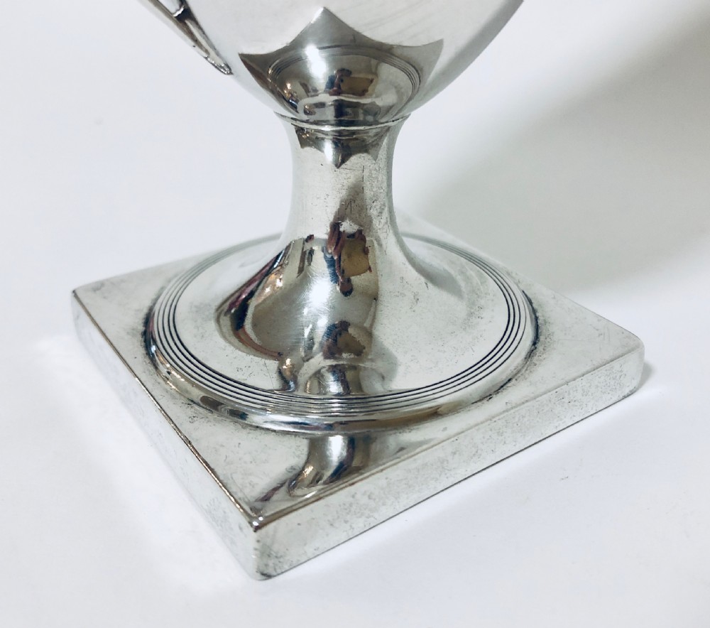 Large Antique Victorian Solid Sterling Silver Cream Milk Jug View VIII