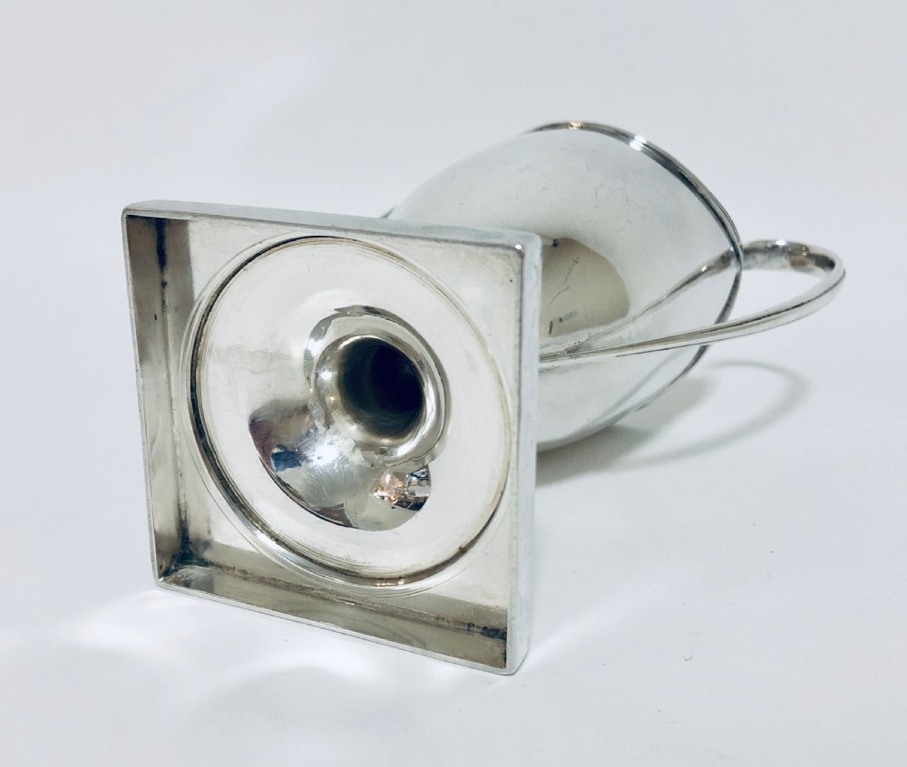 Large Antique Victorian Solid Sterling Silver Cream Milk Jug View X