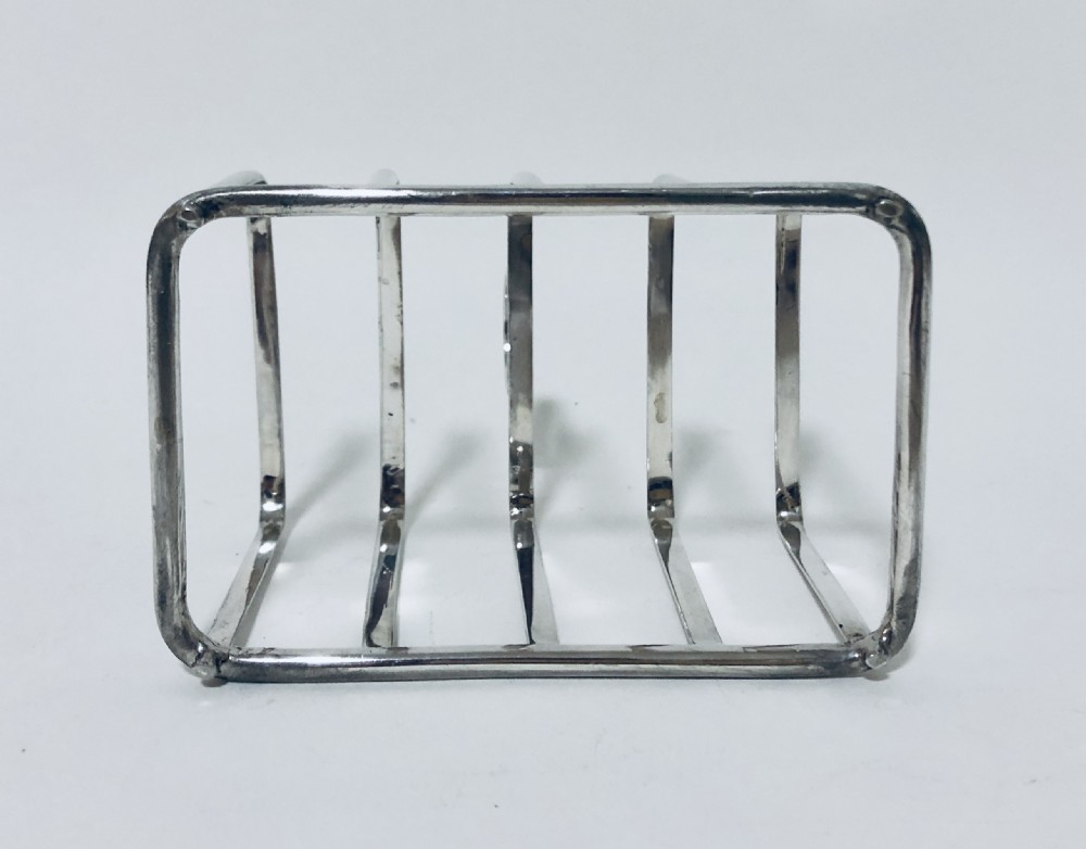 Antique Solid Silver Toast Rack  View VIII