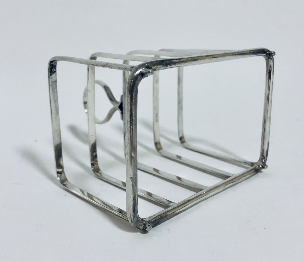 Antique Solid Silver Toast Rack  View IX
