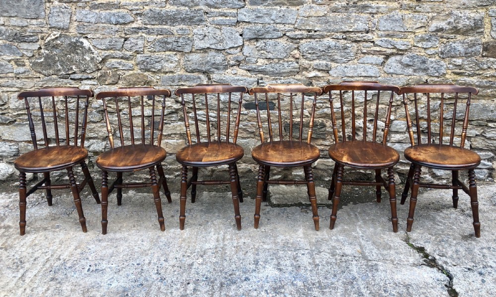Set of 6 Antique Penny Chairs  View III