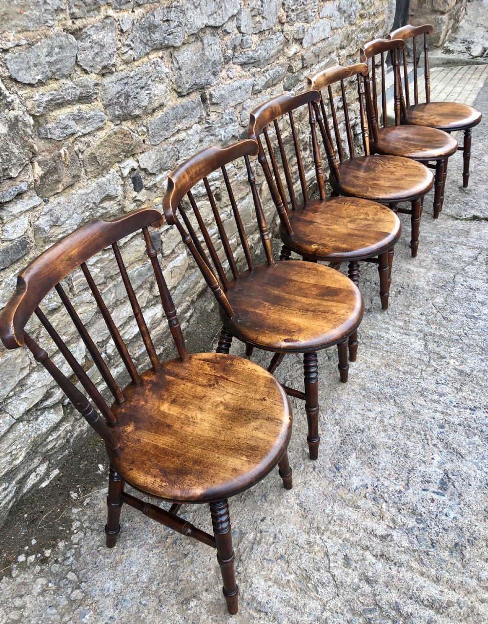 Set of 6 Antique Penny Chairs  View IV