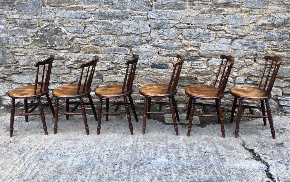 Set of 6 Antique Penny Chairs  View VI