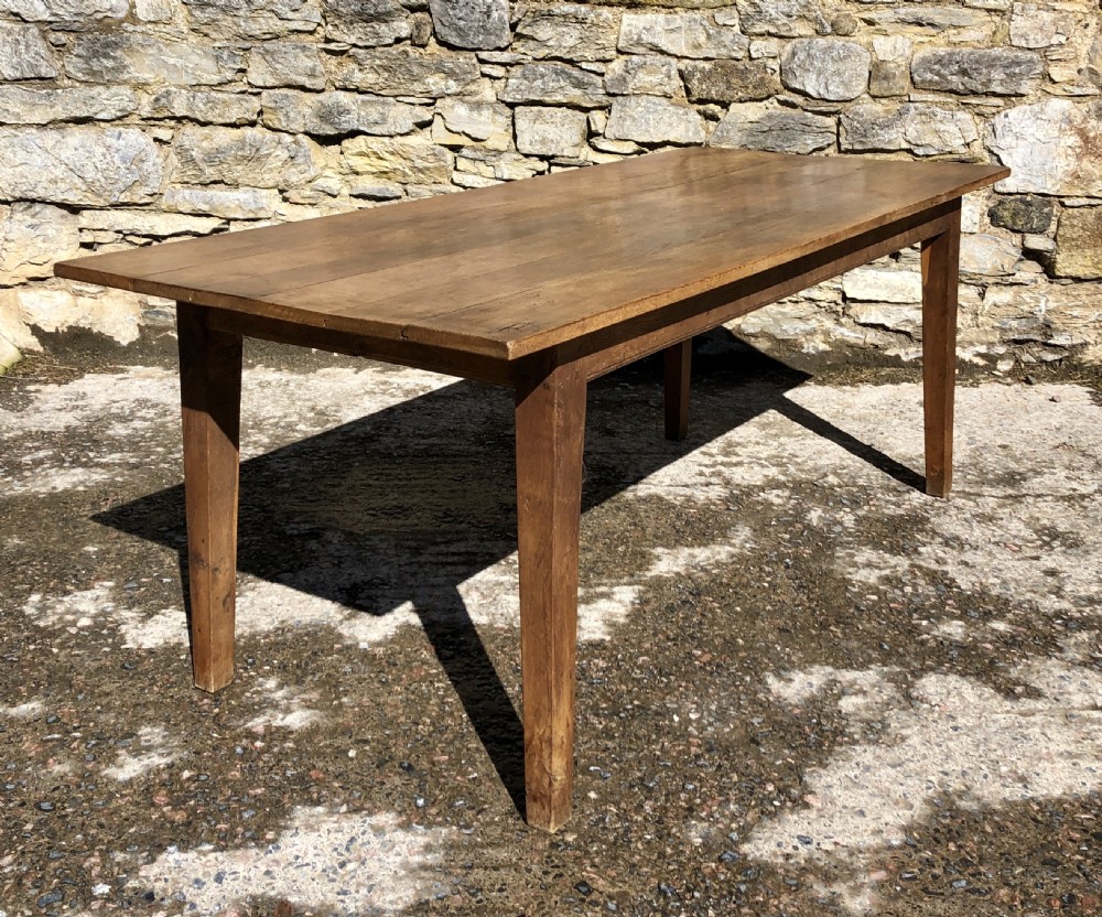 Large Antique French Oak Farmhouse Table 