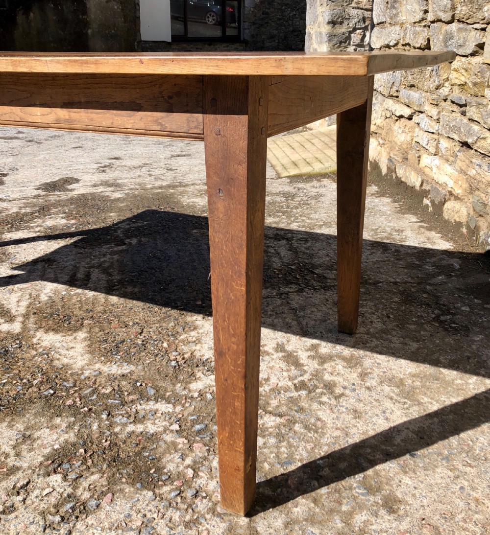 Large Antique French Oak Farmhouse Table  View VII