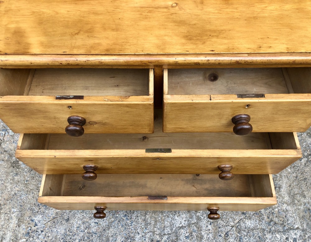 Small Victorian Pine Chest of Drawers View XII