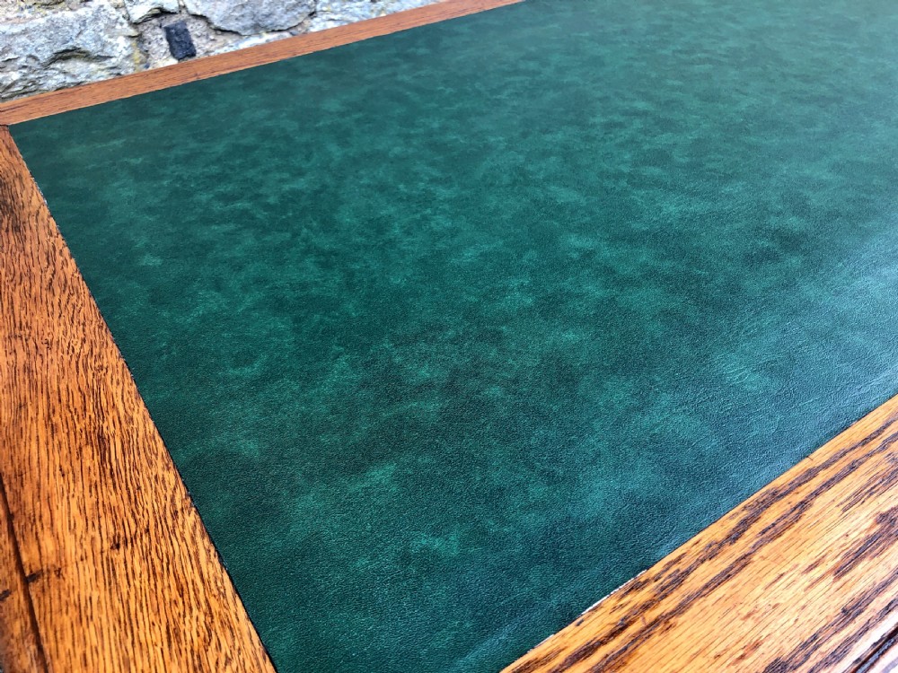 Antique Oak Library Table Desk View XIII