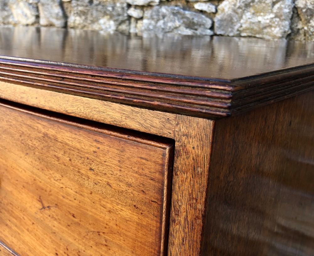 Regency Mahogany Bow Front Chest of Drawers View X
