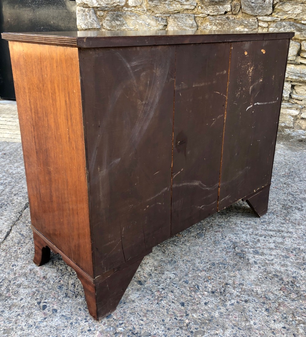 Regency Mahogany Bow Front Chest of Drawers View XIV