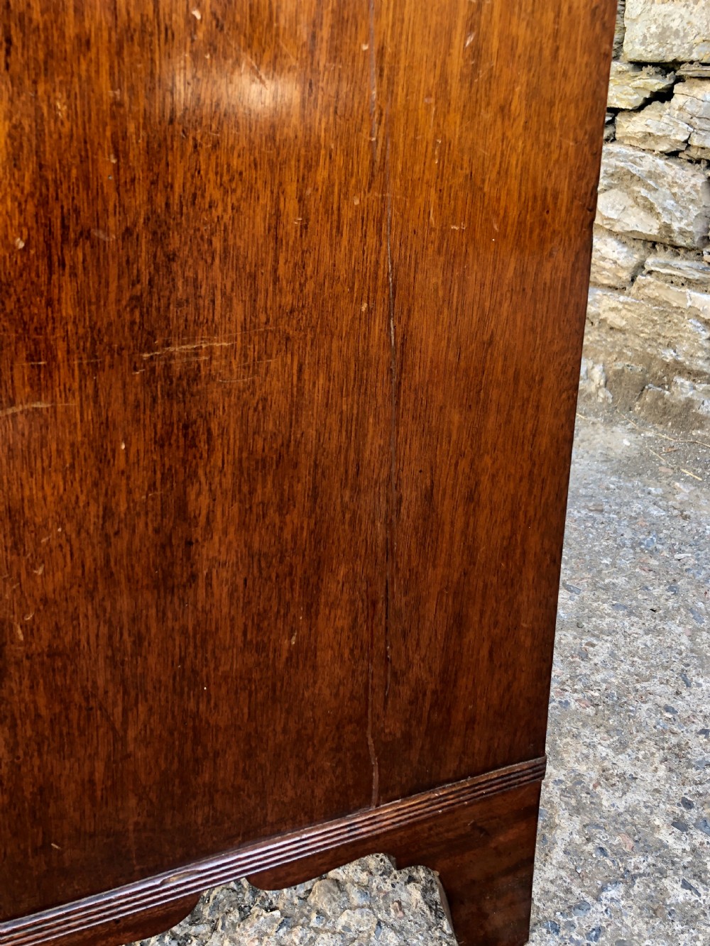 Regency Mahogany Bow Front Chest of Drawers View XVII