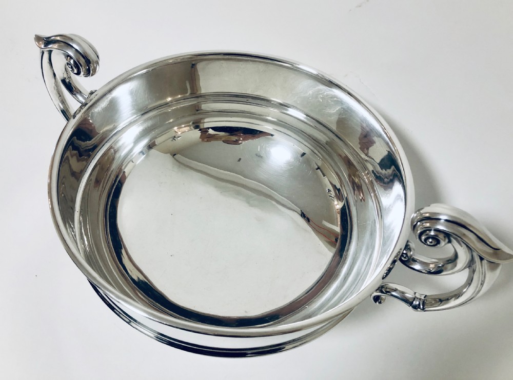 Large Antique Solid Silver Punch Bowl View XI