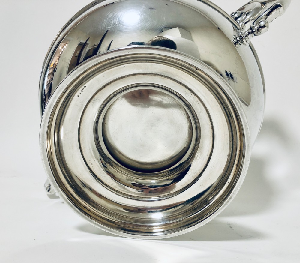 Large Antique Solid Silver Punch Bowl View XII