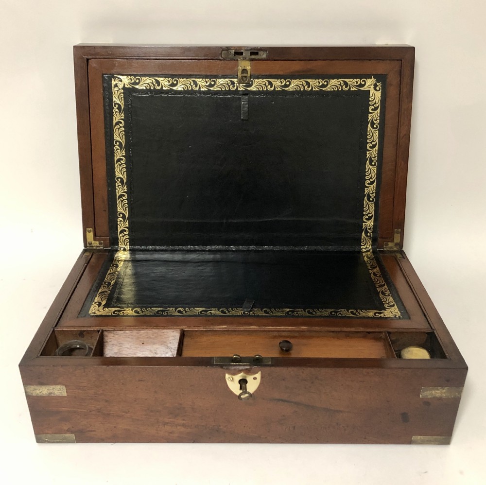 Antique Victorian Mahogany Writing Slope Box