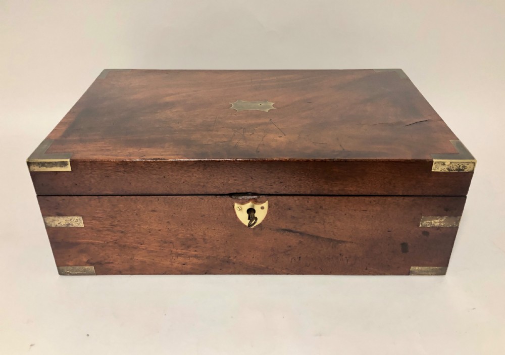 Antique Victorian Mahogany Writing Slope Box View II