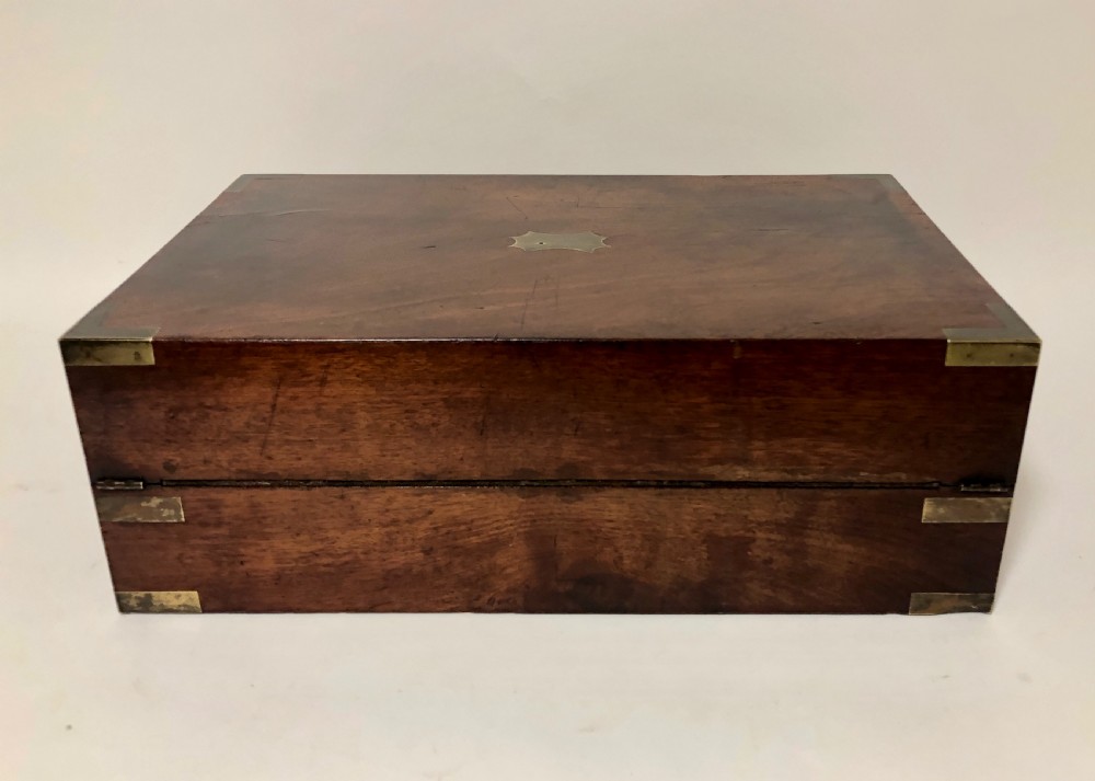 Antique Victorian Mahogany Writing Slope Box View V