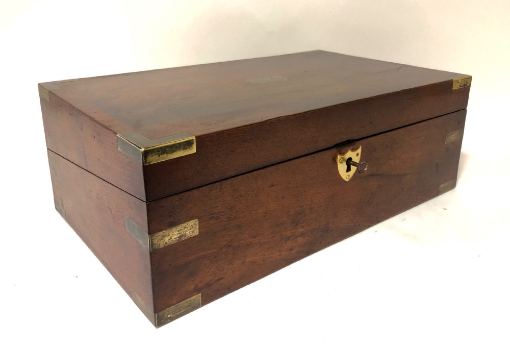 Antique Victorian Mahogany Writing Slope Box View VI