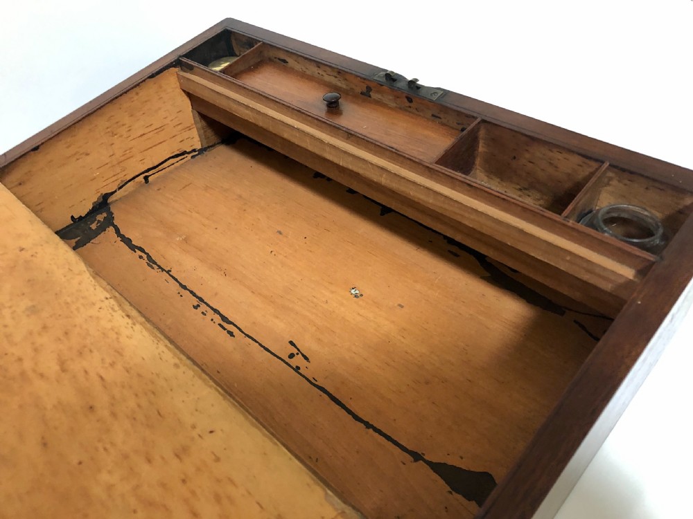 Antique Victorian Mahogany Writing Slope Box View IX
