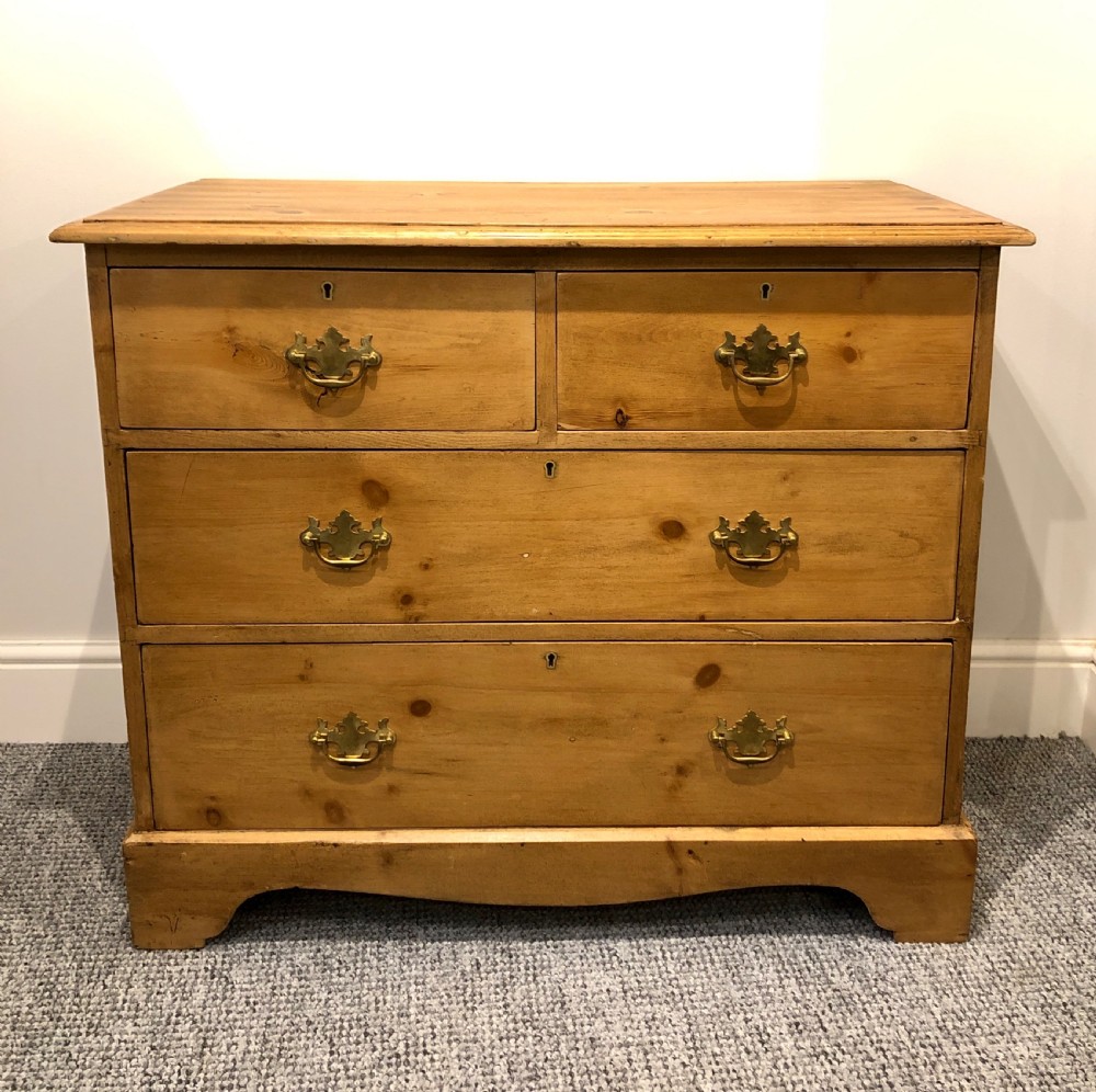 Small Antique Pine Chest of Drawers 