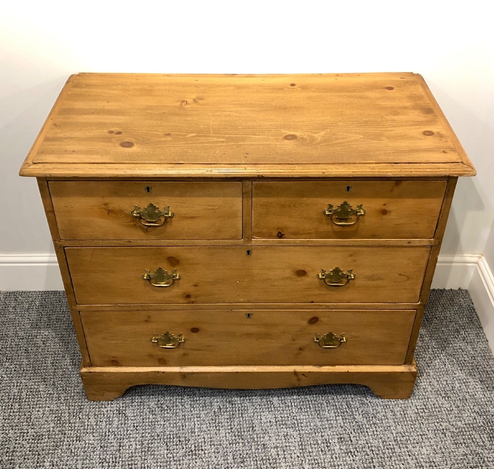 Small Antique Pine Chest of Drawers  View II