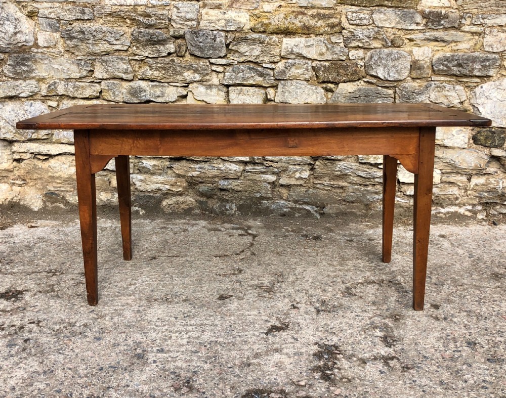 Antique French Walnut Farmhouse Table  View II