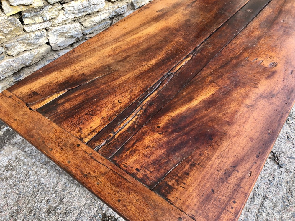 Antique French Walnut Farmhouse Table  View VII