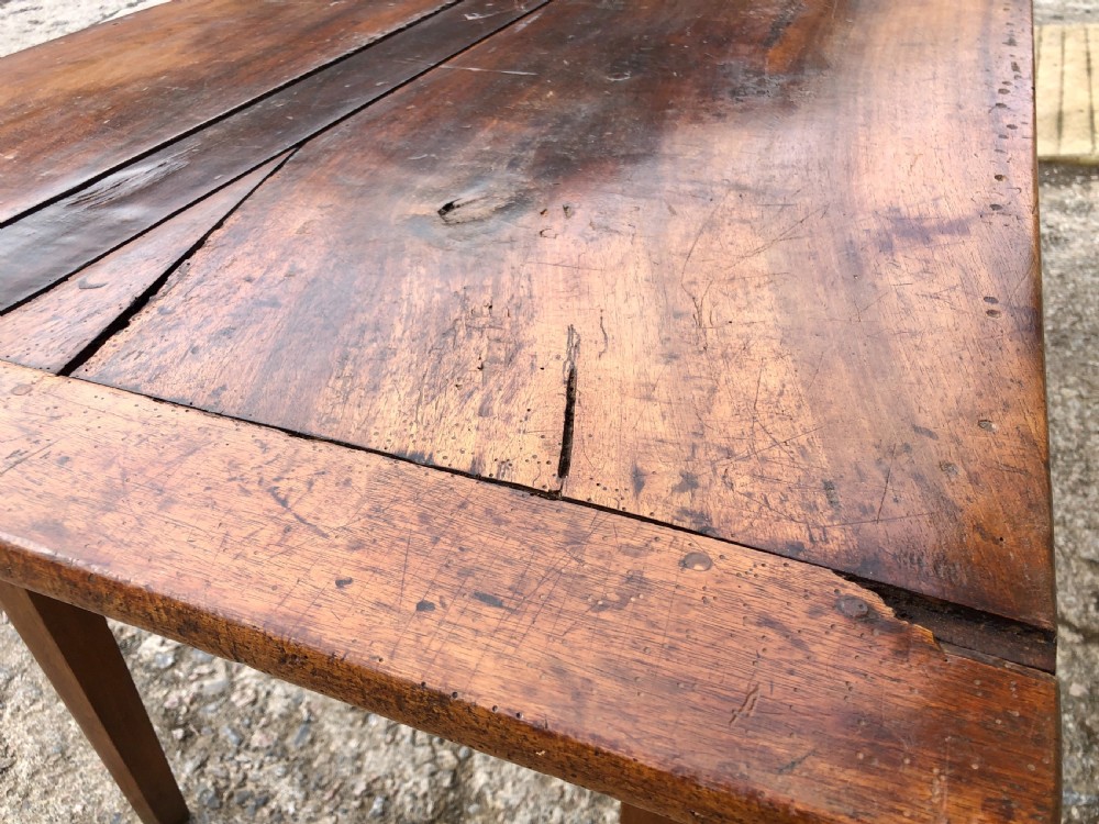Antique French Walnut Farmhouse Table  View X