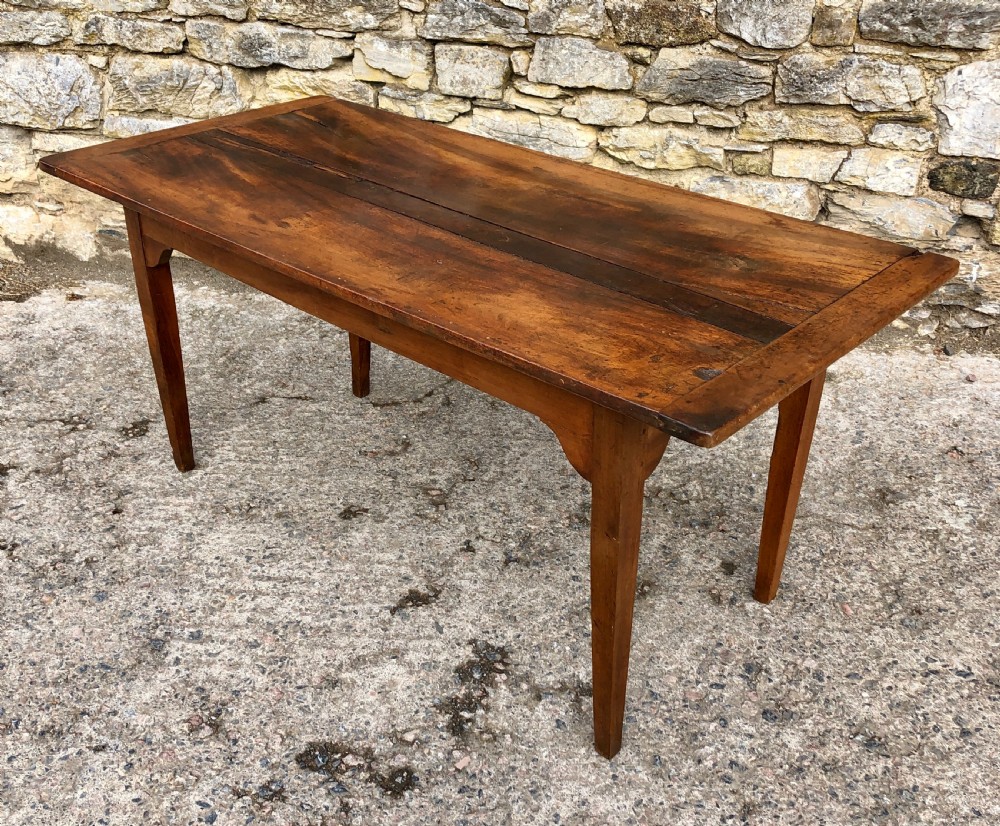 Antique French Walnut Farmhouse Table  View XI