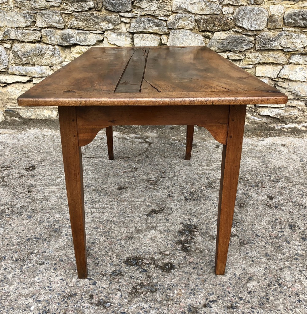 Antique French Walnut Farmhouse Table  View XIV