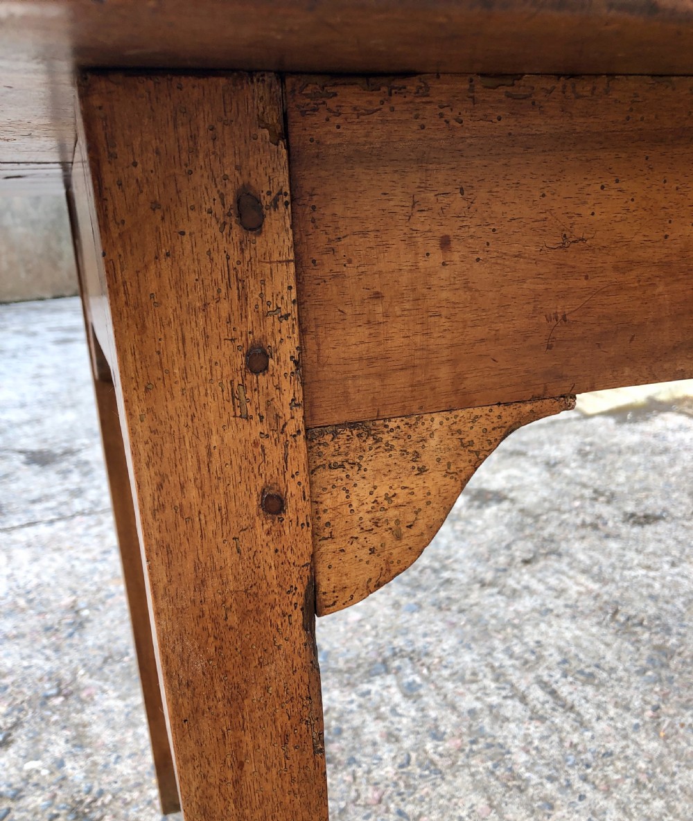 Antique French Walnut Farmhouse Table  View XVI