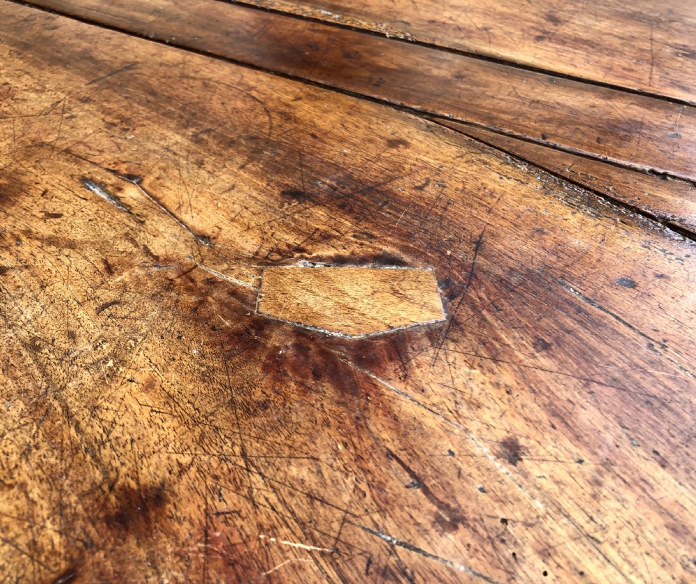 Antique French Walnut Farmhouse Table  View XXI