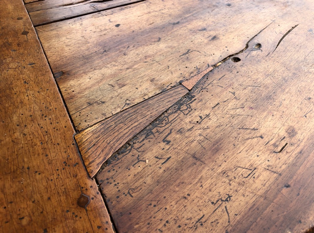 Antique French Walnut Farmhouse Table  View XXII