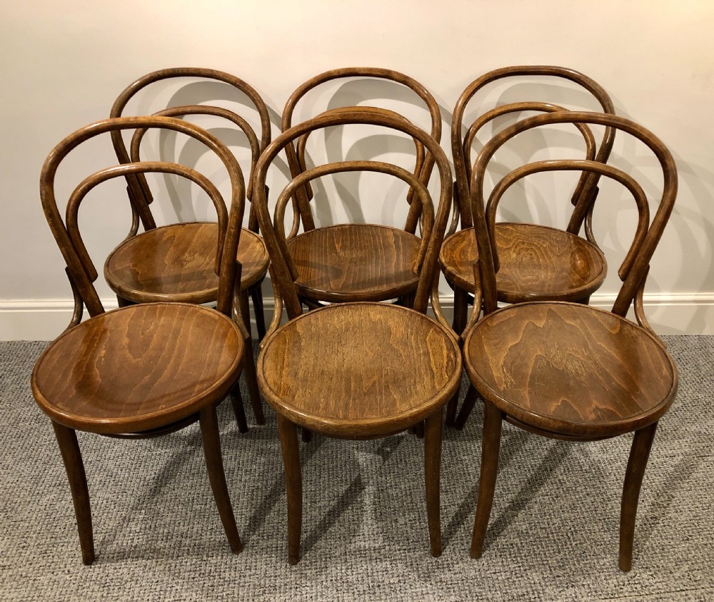 Set of 6 Bentwood Cafe Chairs  View II
