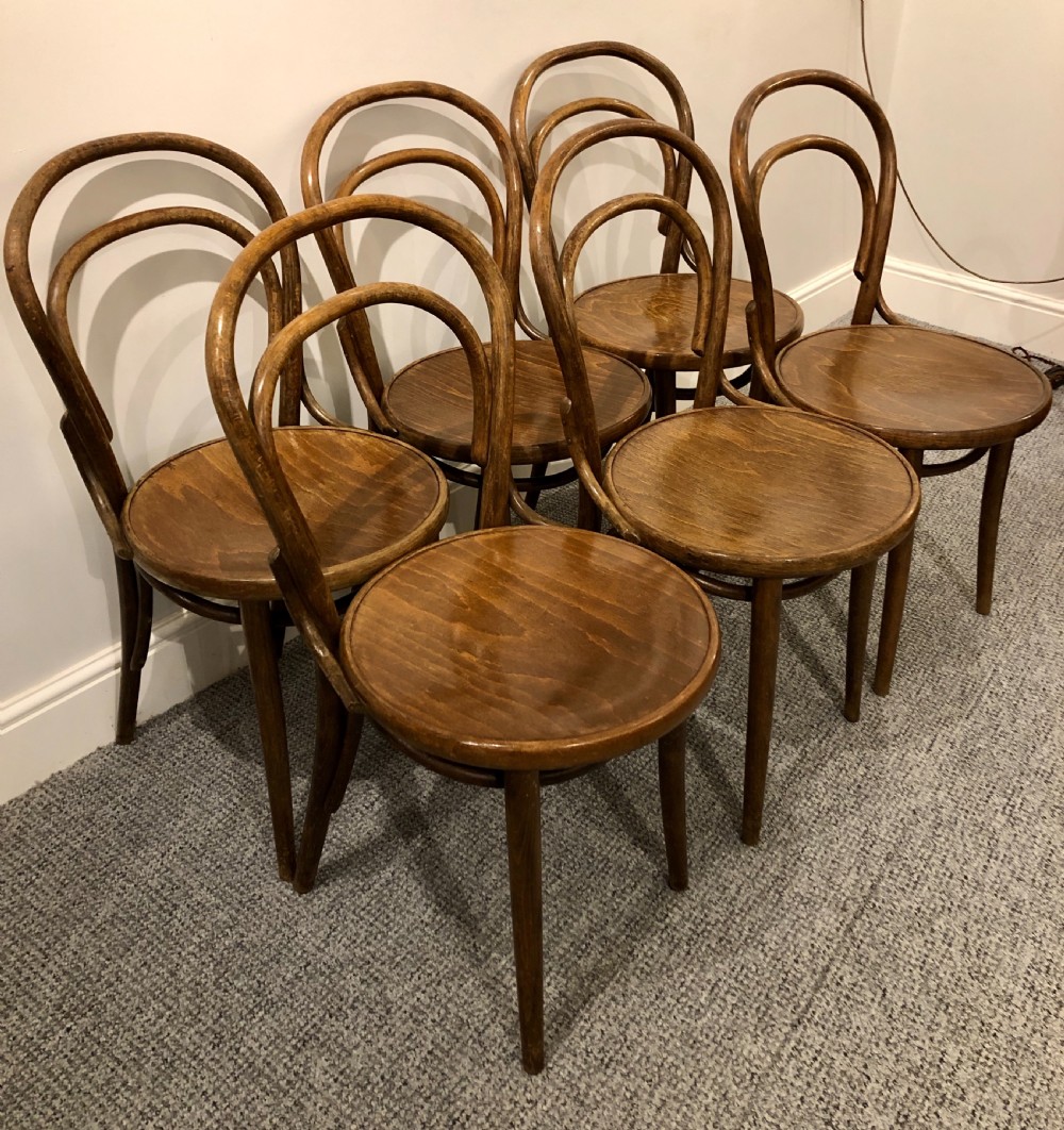 Set of 6 Bentwood Cafe Chairs  View III