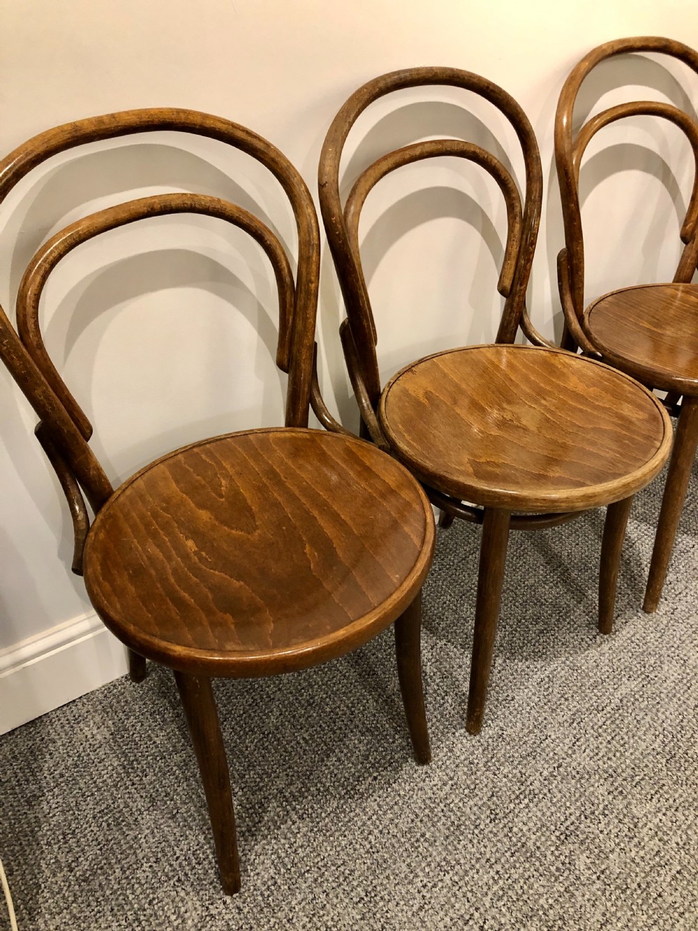Set of 6 Bentwood Cafe Chairs  View V