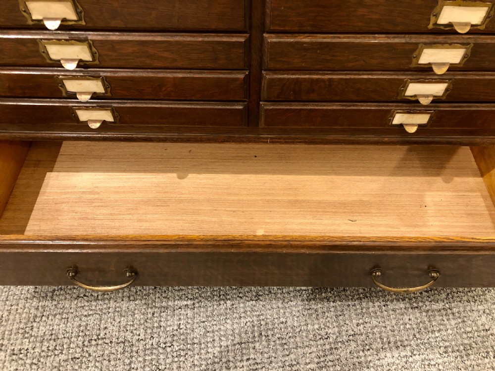 Antique Oak Stacking Filing Cabinet Bookcase View IV