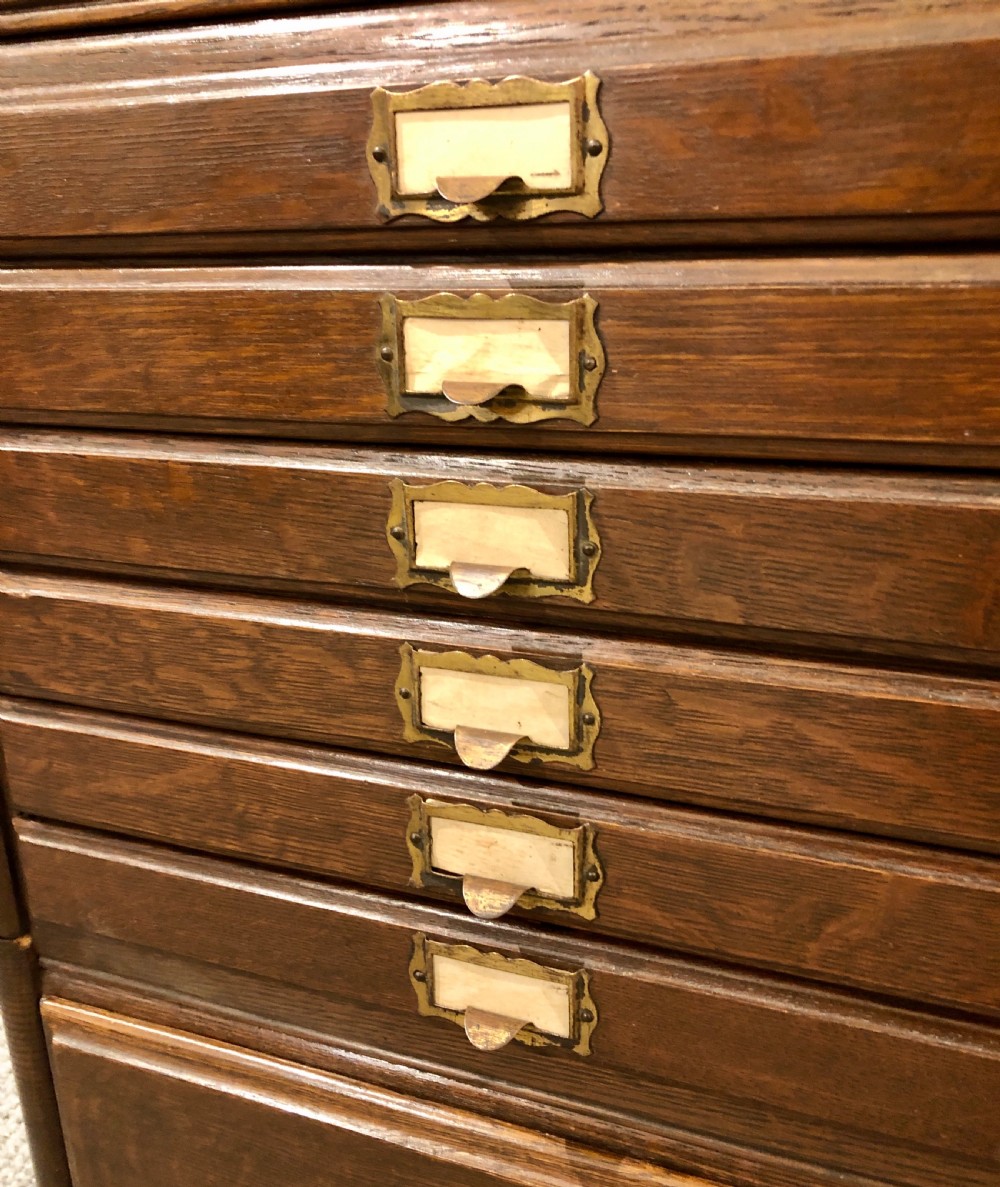 Antique Oak Stacking Filing Cabinet Bookcase View V