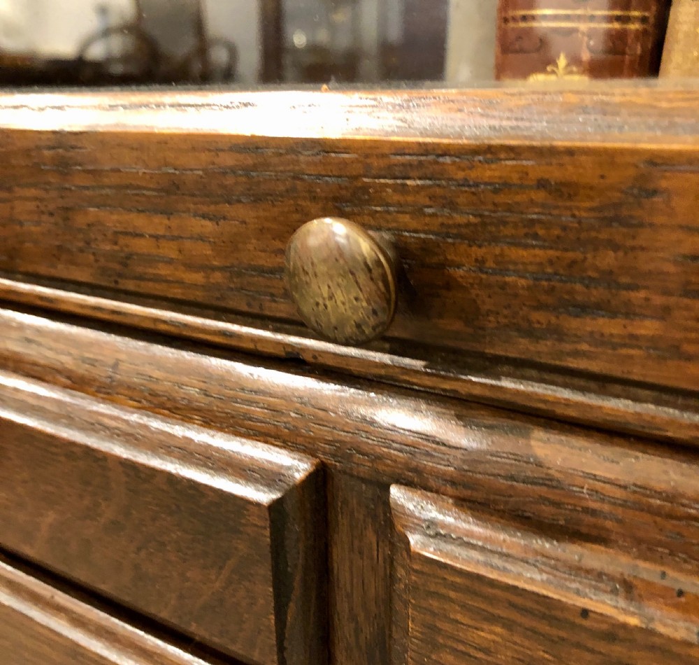 Antique Oak Stacking Filing Cabinet Bookcase View VII
