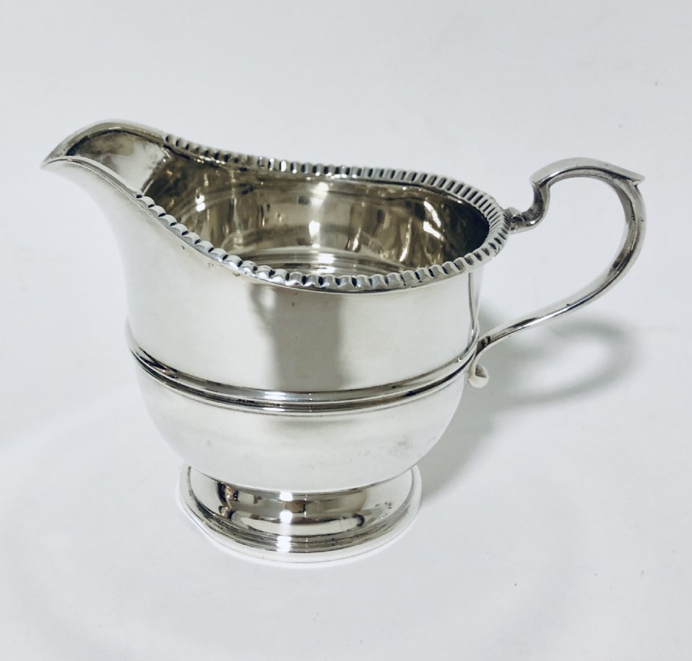 Antique Solid Silver Milk Cream Jug