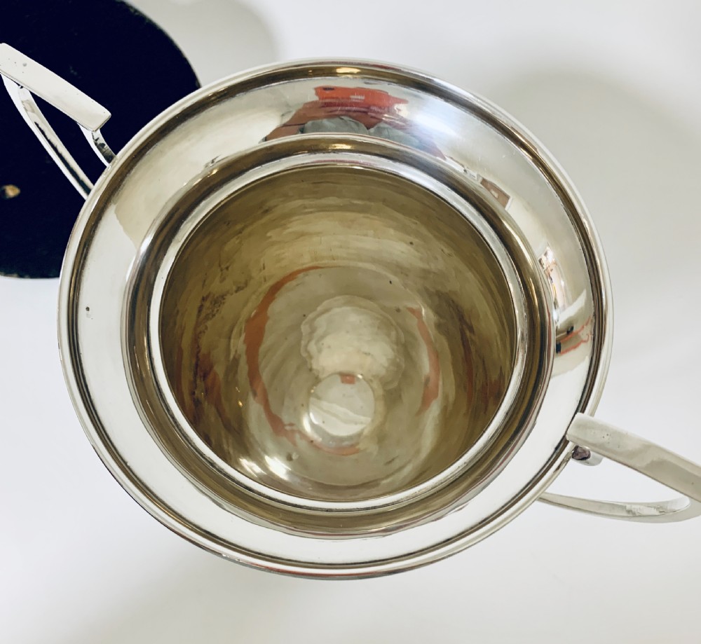 Large Antique Solid Silver Twin Handled Trophy Cup View XI