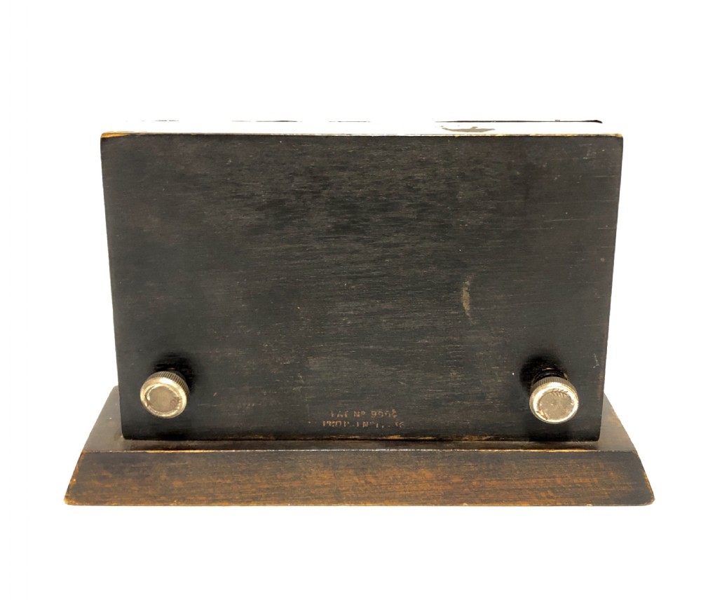 Antique Art Deco Sterling Silver Perpetual Desk Calendar View V