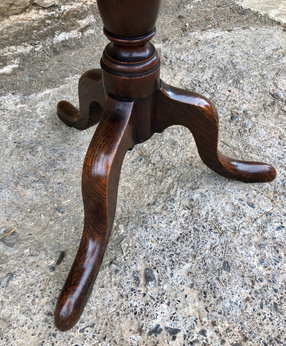 Georgian Oak Tilt Top Occasional Table  View VII