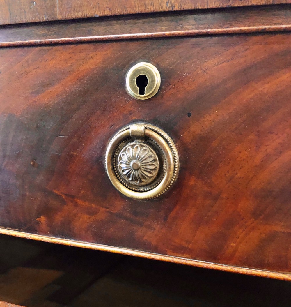Regency Mahogany Bow Front Chest of Drawers View VI