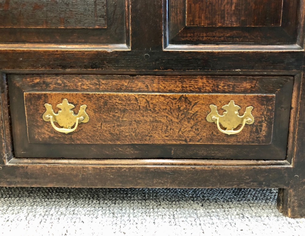 18th Century Oak Mule Chest dated 1734 View XIX