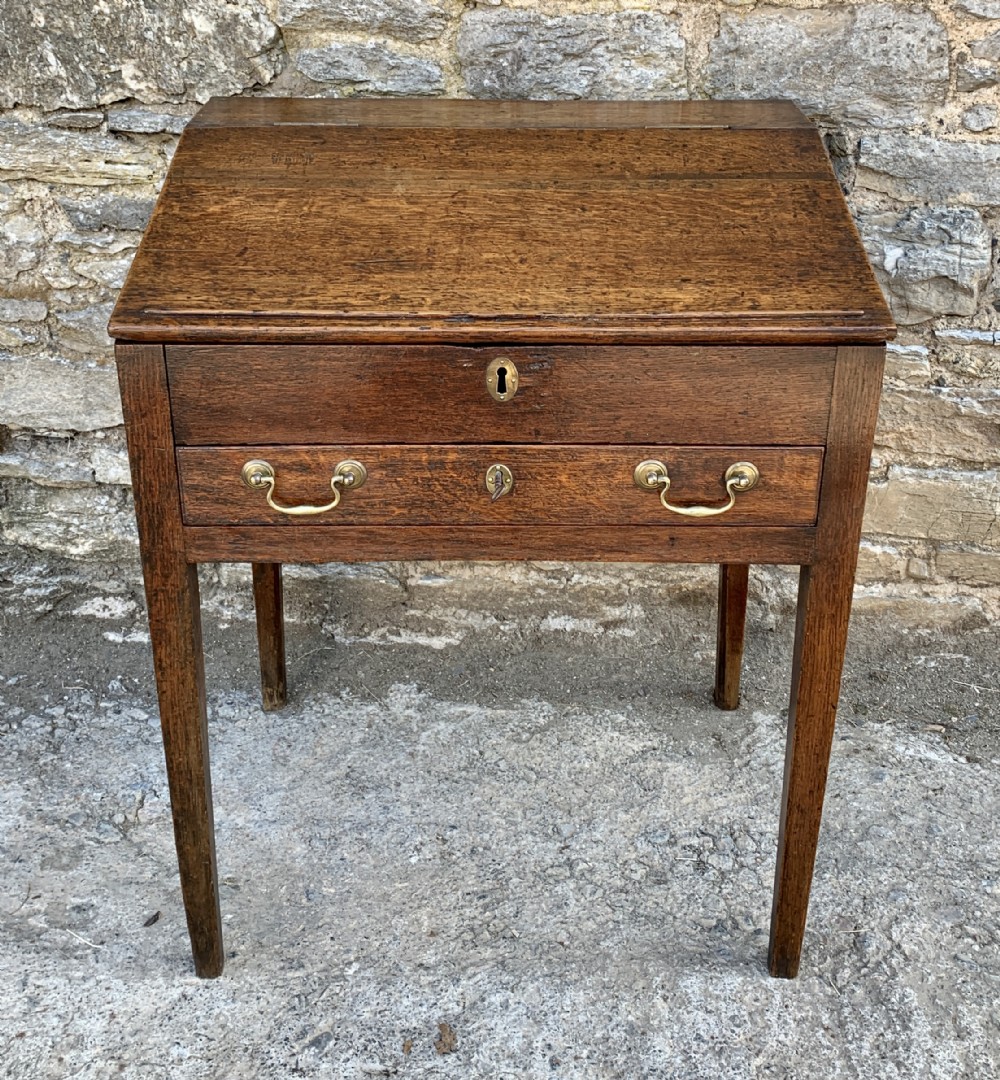 Antique Georgian Oak Clerk's Desk 