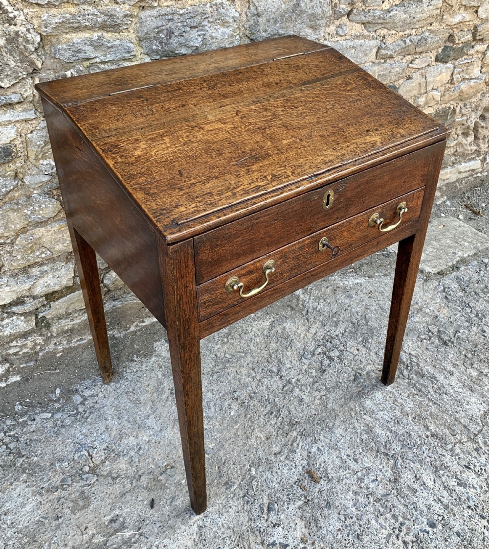 Antique Georgian Oak Clerk's Desk  View IV