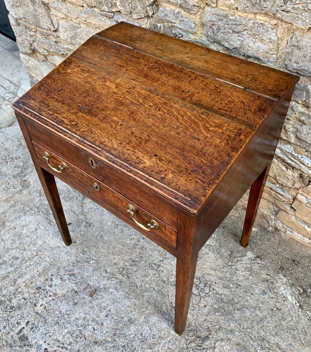 Antique Georgian Oak Clerk's Desk  View VI